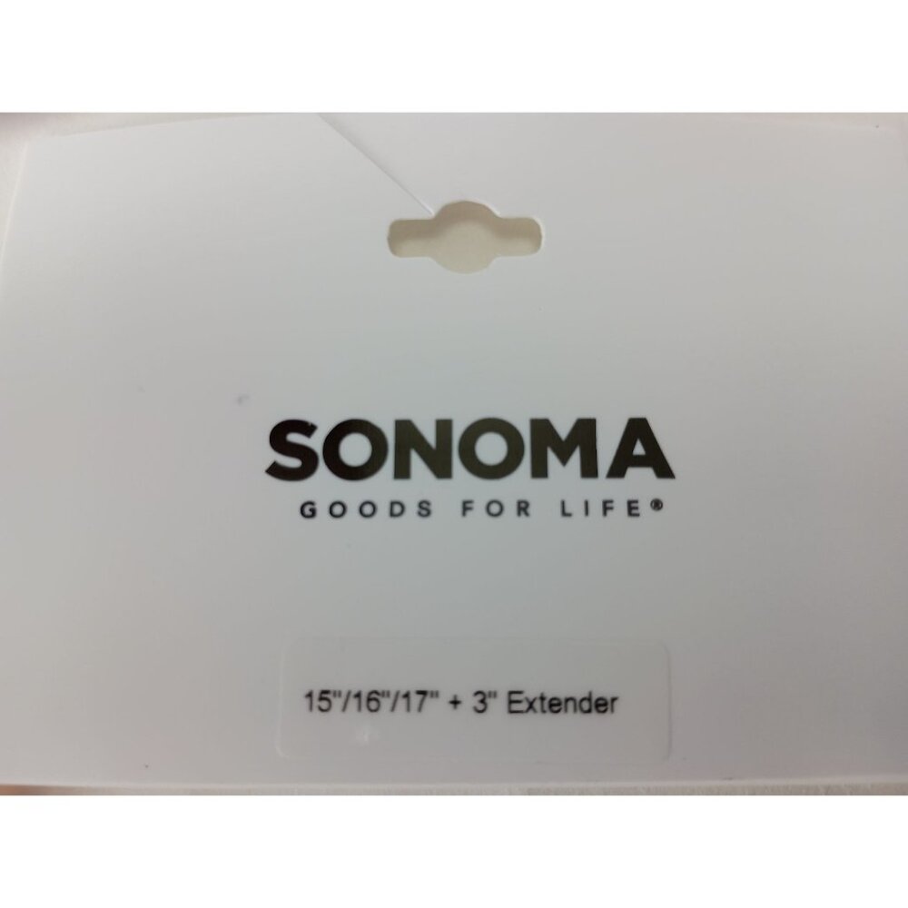 Sonoma Good for Life Gold Tone 3 Row Bead and Chain Coin Necklace - Picture 4 of 4